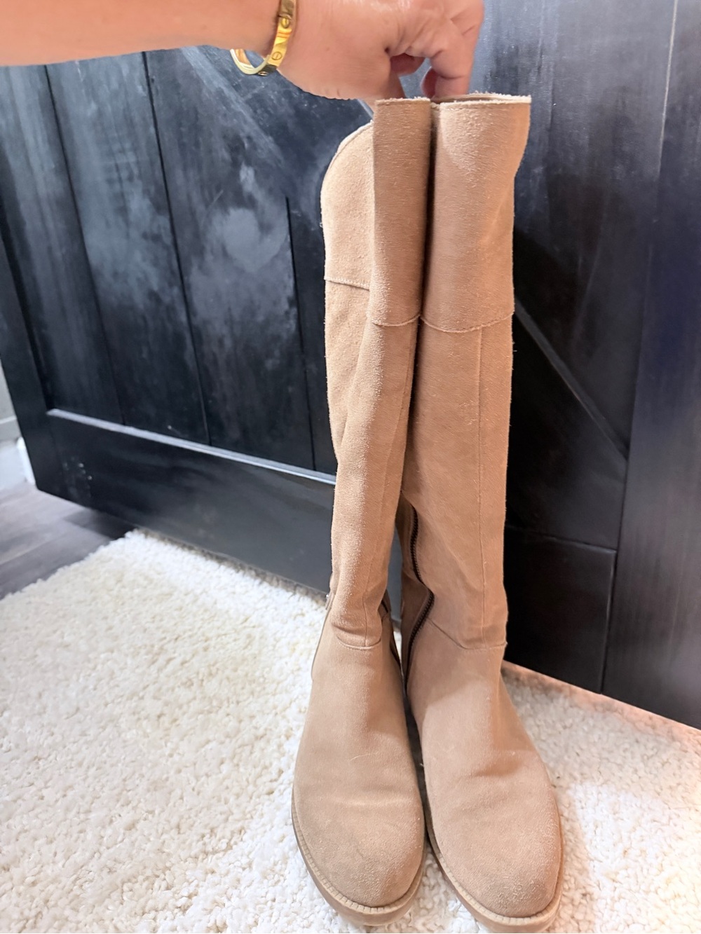 Suede Tall Boots - Classic Knee-High Style